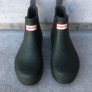 Hunter Short Rain Boots size 6 Green